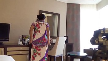 man pressing boobs