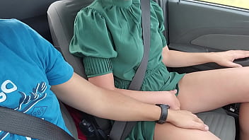 fucking a girl in car