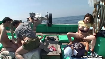 girls having sex on a boat