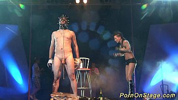 open stage nude dance