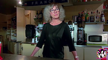 a barmaid to be nailed right in the bar