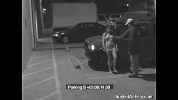 caught on security cam fucking