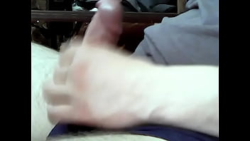 guy jerking off in car