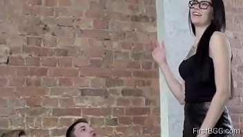 mounted black dildo